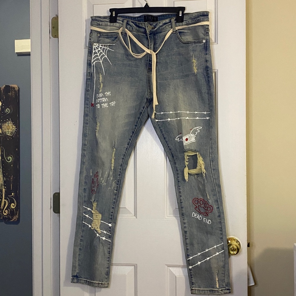 THRT Mens  Blue Denim Jeans size 40